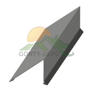 Obróbka zakończenia dachu jednospadowego pod gont bitumiczny - wzór 13