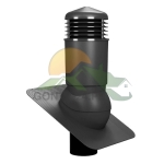 Kominek wentylacyjny izolowany w kolorze Czarnym RAL 9005