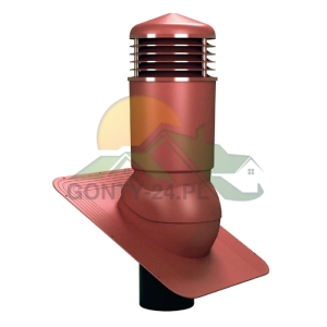 Kominek wentylacyjny izolowany w kolorze Czerwonym RAL 3009